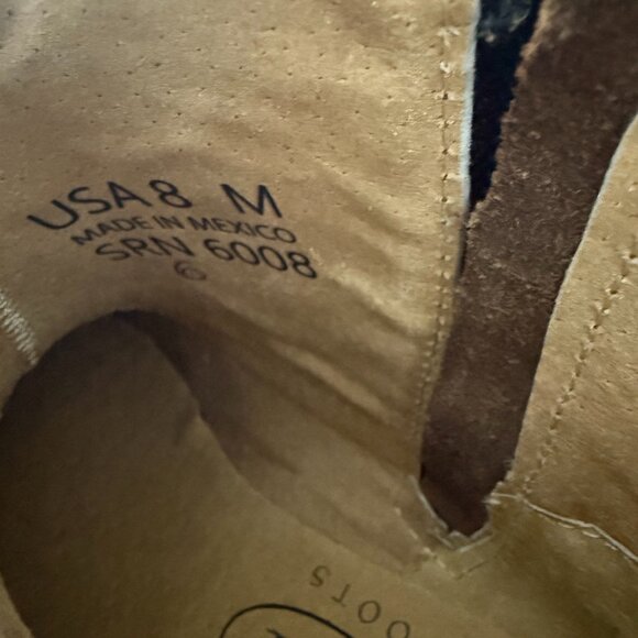 Brown Ankle Boots with Embroidered Design - Picture 6 of 7